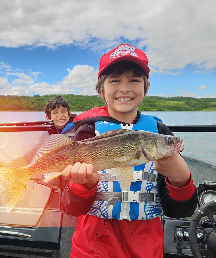 Jon - Connor and Brody hammering the eyes in Manitoba